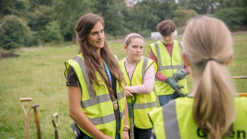 Urban Rangers are helping to create new habitat spaces at Morden Hall Park, London